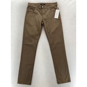 Fidelity Denim Torino Chino‎ Pants Mens 32x33 Slim Straight Khaki Wash Brown NWT